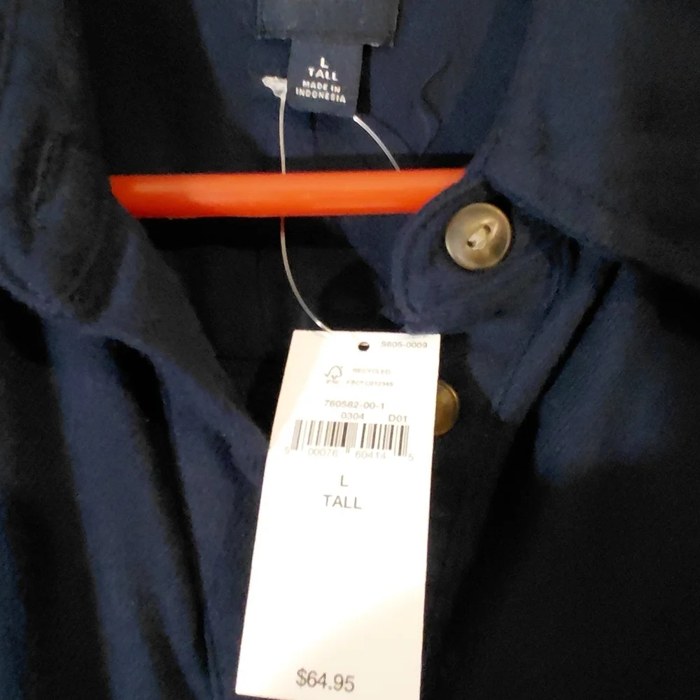 GAP Navy Button-Up Shirt - Picture 5 of 6
